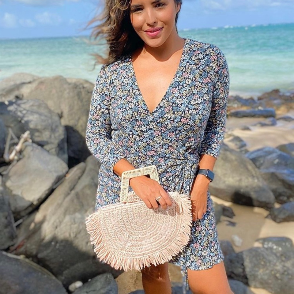 LOFT | Floral Wrap Dress